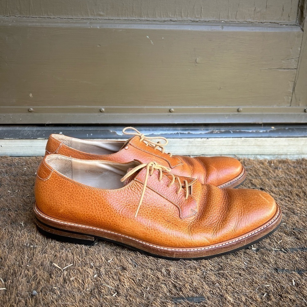 Mr. Hare Men's Dress Shoes Loafers Oxfords Cognac See Measurements for Size